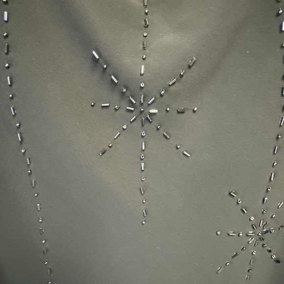 Adrianna Papell Size 10 Sequined Keyhole Tank Top NWT $138 Black Sheer - Picture 3 of 6